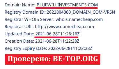 be-top.org Bluewill Investments Pty