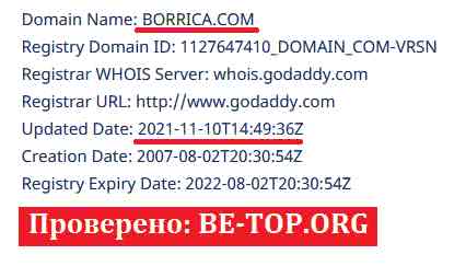 be-top.org Borrica