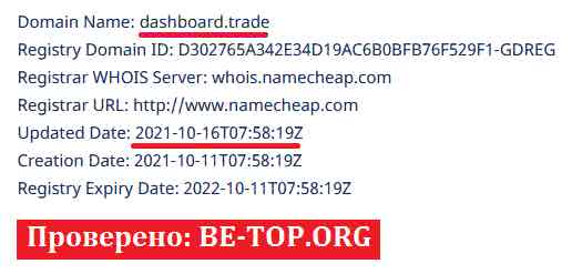 be-top.org Dashboard Trade