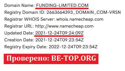 be-top.org LEGAL FUNDING LIMITED