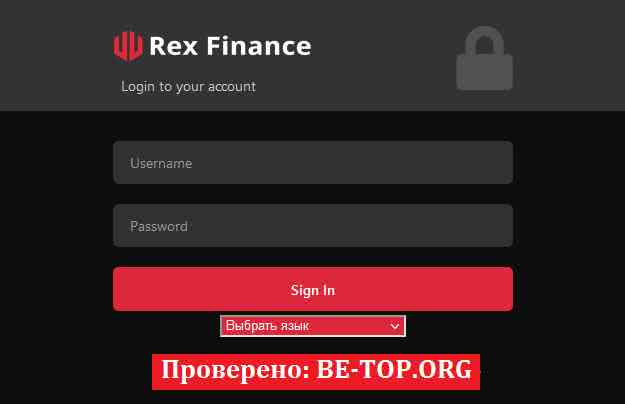 be-top.org Rex Finance Ltd