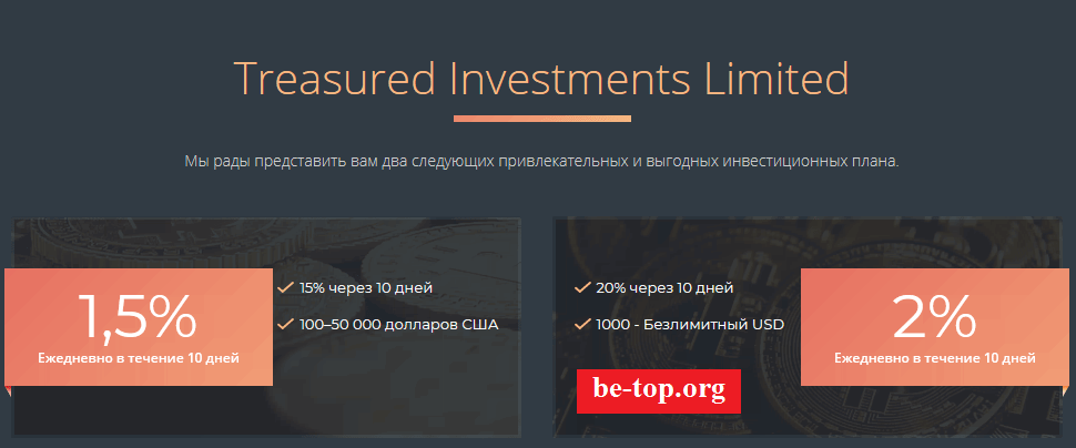 be-top.org Treasured Investments Limited